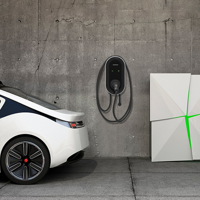 AC Output Current 7kw Portable Electric Car Charger untuk area tempat parkir TK
