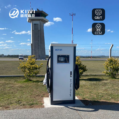 120kW CCS tipe 2 CE ul terdaftar EV Charger untuk Supermarket Parking
