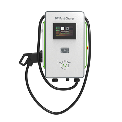 DC Wallbox Charger 30kW 40kW Mobil CCS 40A Cepat EV Charger 600V Frekuensi 50Hz