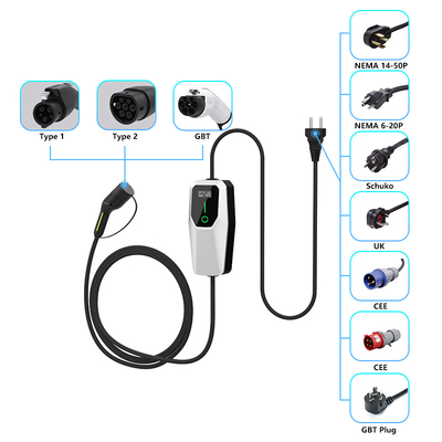 3.5kW 7kW 11kW Ev Charger Ac Portable Charging Stack IP65 Waterproof