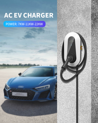 7kW 11kW 22kW Car Charger Rumah Smart AC Charger IEC62196 IEC62955