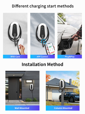 7kW 11kW 22kW Car Charger Rumah Smart AC Charger IEC62196 IEC62955
