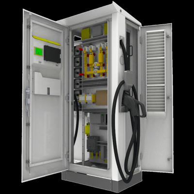80kW Stasiun Pengisian Publik Ev Connect Proyek Rapid Dc Ev Charger Ccs
