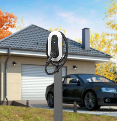 7kW Level 2 Ev Charger Diy Stasiun pengisian mobil komersial Outdoor Project Wall Ac