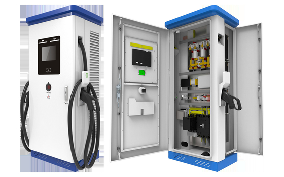 DC 240kW DC Fast Charge Port Station Tumpukan CCS2 7in Layar sentuh FRID IP54