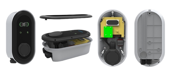 Tipe 2 Wall Charger Box 7KW 11KW 22KW Tingkat 1 2 EV EU UK FR Portugal
