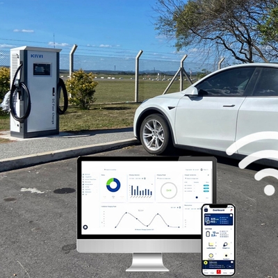 Hotel Apartemen 3 Fase Ev Charger Dual Smart DC Cepat Mobil Listrik 150-1000V
