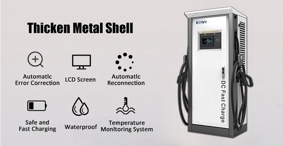 Hotel Apartemen 3 Fase Ev Charger Dual Smart DC Cepat Mobil Listrik 150-1000V