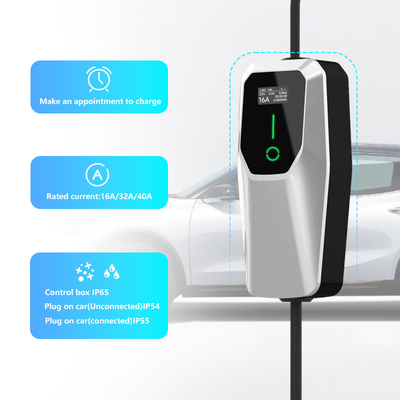 Tipe 1 3.5KW 7KW 11KW AC Level 1 2 Wall Box Ev Charger Di Parkir Jalan