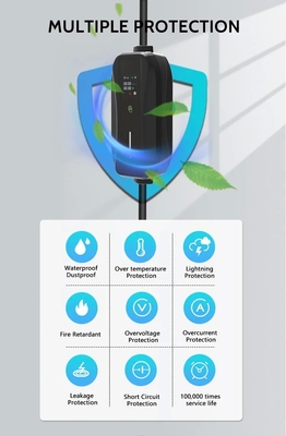 3.5KW 7KW 11KW AC Plug Charge EV Rumah Tingkat 1 2 Ev Charger Rumah Mobil