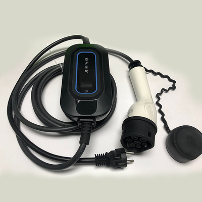 Stasiun listrik mobil portabel dengan logo khusus Tipe B RCD 30mA 6mA Output Current 0-16A