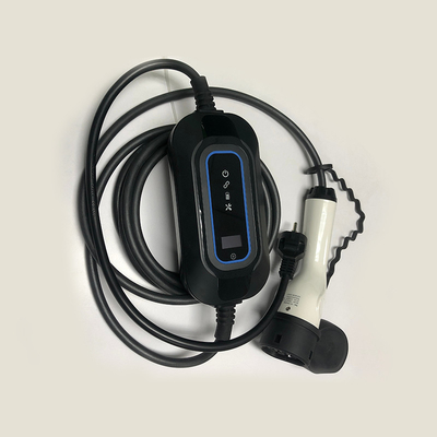 Stasiun listrik mobil portabel dengan logo khusus Tipe B RCD 30mA 6mA Output Current 0-16A