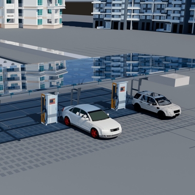 Stasiun pengisian cepat 150V 1000V untuk mobil listrik Ev