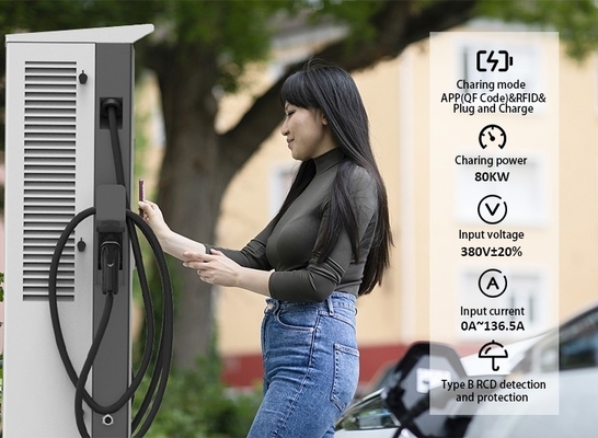 Home Ev Dc Pengecas Cepat Stasiun pengisian 200V-1000V AC380V 50/60Hz