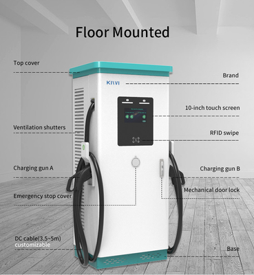 Layar Iklan Publik Komersial DC EV Fast Charger 180KW 240KW