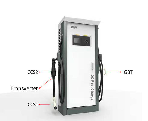 DC 200V-1000V 120KW Komersial Cepat OCPP EV Charger Plug Charge Billing