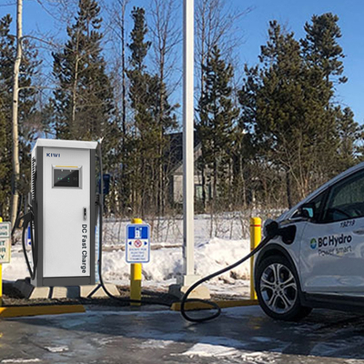 Pengisi daya DC rumah yang berdiri di lantai untuk EV 60KW 1000V 3 Pin CCS2 Terapkan pada BYD Han EV Qin Song