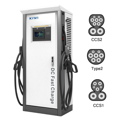 Smart Ev Car Charging Station Type 1/2 dengan daya keluar 60KW dan jaringan frekuensi tinggi