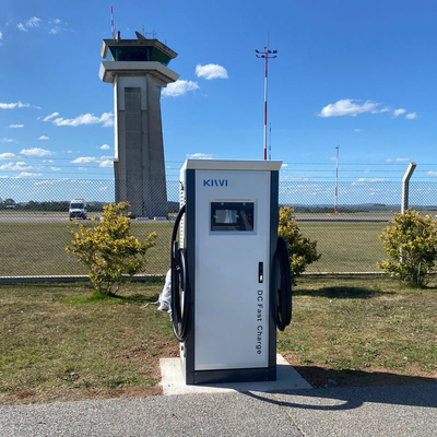 Smart Ev Car Charging Station Type 1/2 dengan daya keluar 60KW dan jaringan frekuensi tinggi