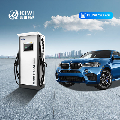 Smart Ev Car Charging Station Type 1/2 dengan daya keluar 60KW dan jaringan frekuensi tinggi