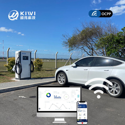 Smart Ev Car Charging Station Type 1/2 dengan daya keluar 60KW dan jaringan frekuensi tinggi