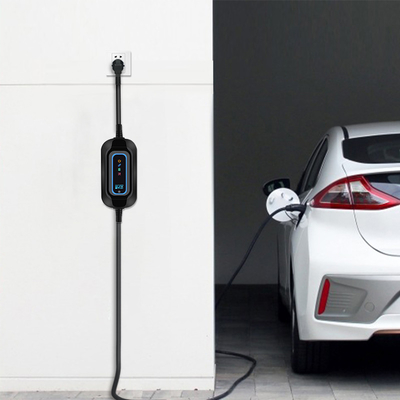 Pengisi daya mobil listrik portabel 16A Pendeteksi suhu koneksi untuk Tesla Model S
