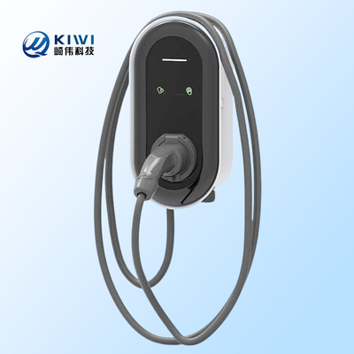 7KW Ev Charging Station Box Mobil Listrik Tipe 2 Wallbox Evse Evbox AC Charger dengan APP
