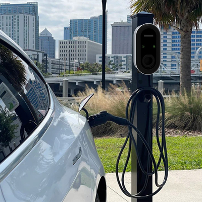 RS485 Komunikasi 7kW Output Power Type 2 EV Car Charger Wallbox untuk 16A 32A 40A