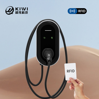 Tipe 2 22kW Tiga Fase AC Output Current EV Charger Wallbox dengan RFID App OCPP Fungsi