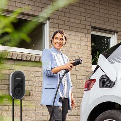 32A 3 Phase Type 2 EV Charger untuk Tesla Model 3 Portable dan Frekuensi Grid 50Hz±10Hz