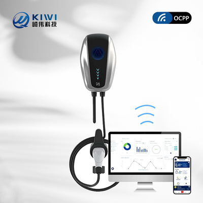 Stasiun pengisian listrik tipe 2 dengan Kiwi Mini Ocpp 7kw Wall Box