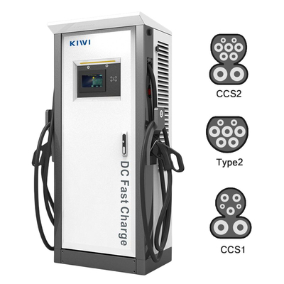 60kw 120kw Output Current CCS2 Chademo Type2 EV DC Charging Stack untuk Kendaraan Listrik