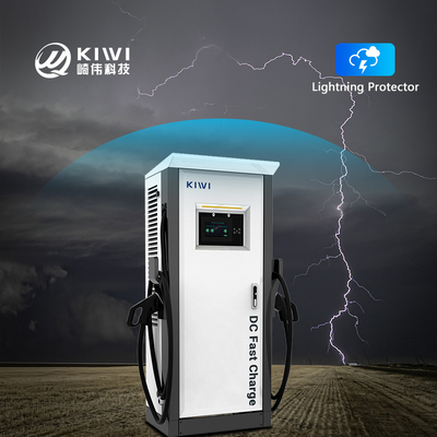 Lantai berdiri 120KW DC Output Current cepat pengisi daya mobil listrik dengan CCS 1 2 Ocpp1.6