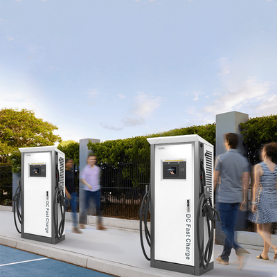 Tiga Fase AC 380V±20% Input Voltage Double Gun Level 2 EV Charger untuk Benz EQA