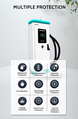 CCS1/CCS2 Interface Standard 320KW Commercial EV Charger untuk pengisian cepat di KIWI DC