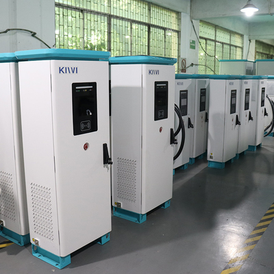 CCS/CHAdeMO/Tesla OCCP 1.6 Pengisi daya EV DC 120KW yang kompatibel dengan tegangan output 150V-1000V