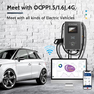 30kW Fast SmartDC EV Charger dengan 50Hz±10Hz Grid Frequency and Leakage Protection Switch