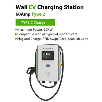 30kW 40kW DC Fast Charging Station untuk Kendaraan Listrik 30mA Perlindungan Kebocoran
