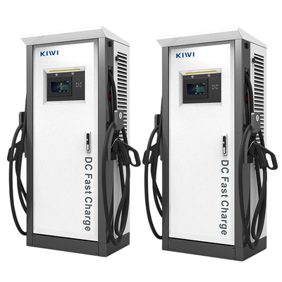 Stasiun pengisian daya DC 60kw 120kw CCS Chademo Type2 EV Untuk BMW Mobil lantai berdiri