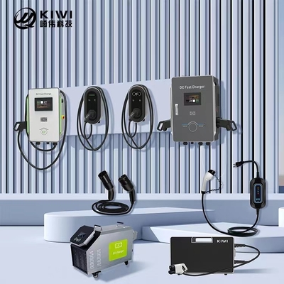 5m Plug Wire 22KW Type2 EV Charger Wallbox Stasiun Pengisian untuk Mobil Listrik Kendaraan