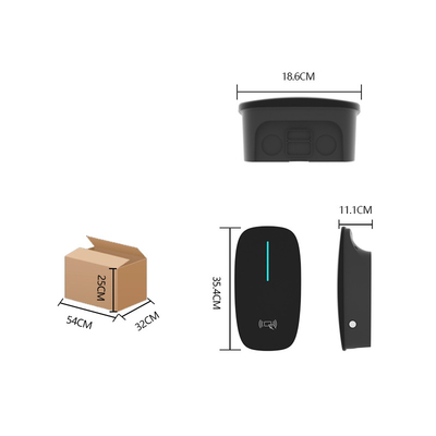 Portable 7kW DC Fast Charging 220V EV Car Charger dengan Sensor Suhu Koneksi dan Stand Lantai yang dipasang di dinding