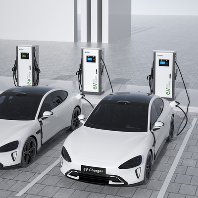 Hotel Apartemen 3 Fase Dual Smart DC Fast EV Charger dengan CCS1 CCS2 GB/T CHAdeMO Interface Standard