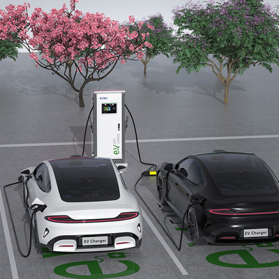 Hotel Apartemen 3 Fase Dual Smart DC Fast EV Charger dengan CCS1 CCS2 GB/T CHAdeMO Interface Standard