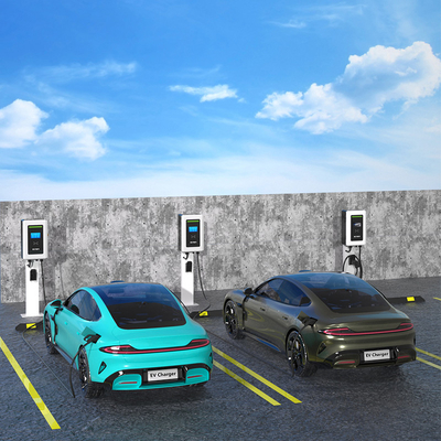 OEM Kendaraan Listrik DC Mobil Cepat Pengisi Daya EV Publik Wallbox 20kW 30kW 40kW Chademo CCS CCS2 2 Stasiun Pengisian EV Single Guns