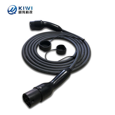 Kabel pengisi daya kendaraan listrik portabel KIWI Tipe 1 sampai Tipe 2 Kelas Api UL94-V0